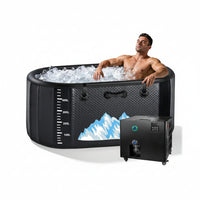 Cold Plunge Tub Built for Athletes, 248 Gallon Capacity, 1 Horsepower Chiller, WiFi Water Treatment Kit