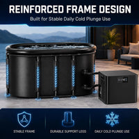 Ice Bath Chiller & Cold Plunge Tub Bundle, 1/3HP Cold Plunge Chiller with Built-In Pump & Filter, 148Gal Insulated Ice Bath Tub for Cold Therapy, Recovery, Muscle Relaxation & Wellness at Home