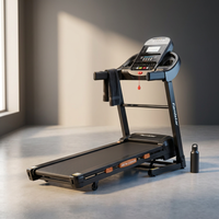 5.0 HP Folding Treadmill with 20-Level Adjustable Incline, 12Mph Speed Running Machine,Treadmill 400 Lb Capacity, Silent Brushless Motor,105 Preset Training Program Electric Treadmills for Home Use — Studio Shot