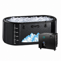 Cold Plunge Tub Built for Athletes, 248 Gallon Capacity, 1 Horsepower Chiller, WiFi Water Treatment Kit