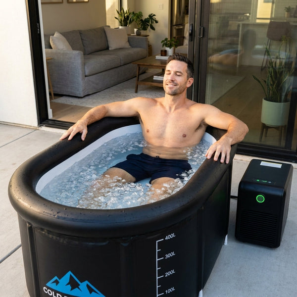 Cold Plunge Tub Built for Athletes, 248 Gallon Capacity, 1 Horsepower Chiller, WiFi Water Treatment Kit