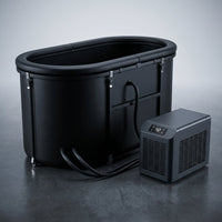 Ice Bath Chiller & Cold Plunge Tub Bundle, 1/3HP Cold Plunge Chiller with Built-In Pump & Filter, 148Gal Insulated Ice Bath Tub for Cold Therapy, Recovery, Muscle Relaxation & Wellness at Home — Studio Shot