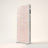 Red Light Therapy Full Body Panel, 480/630/660/810/830/850/1060Nm Blue Red near Infrared Light Device with 480 Dual Chip Clinical Grade Leds, Remote Control, Timer for Face, Body, BO-2400 — Studio Shot