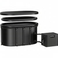 Cold Plunge Tub Bundle Designed for Recovery, 1/3HP Chiller, 148 Gallon Capacity, Built-In Pump & Filter